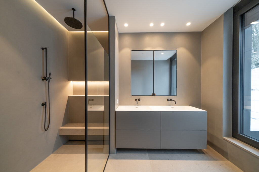 bodengleiche Dusche Badezimmer Modernisierung