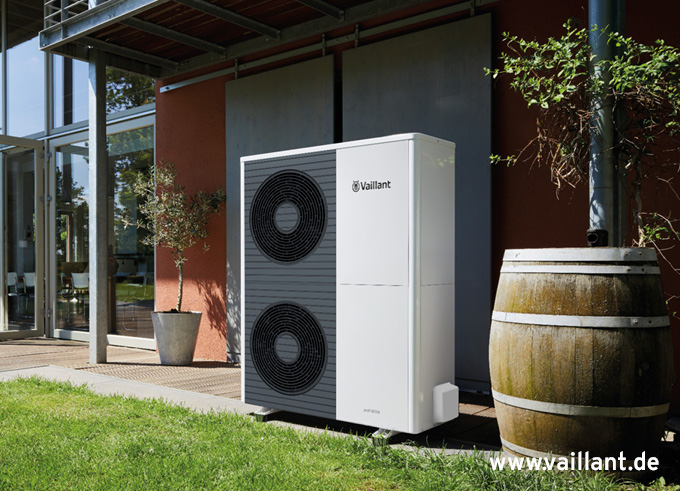 Moderne Wärmepumpe Vaillant Aachen